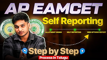AP EAMCET Self Reporting step by step process | EAPCET 2025 | seat allotment process | counselling