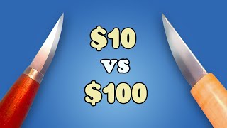 $10 Vs $100 Wood Carving Knife  Is It Worth it?