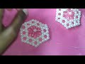 How to Heart shape mini purse making tutorial with beads (Jannatul Ferdous)