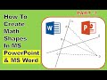 #1 How To Create Math Shapes in MS PowerPoint and MS Word | M Shahbaz Guru