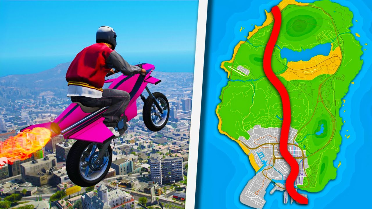 TRAVERSEZ TOATA HARTA din GTA 5 FARA sa ATING PAMANTUL!