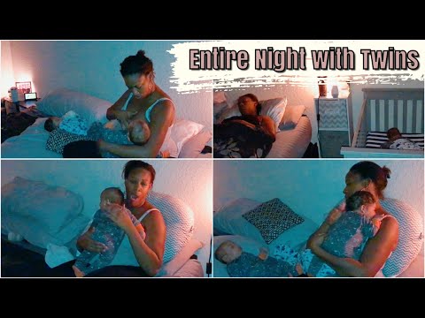 ENTIRE NIGHT WITH NEWBORN TWINS//SOLO NIGHT TIME ROUTINE WITH TWIN BOYS