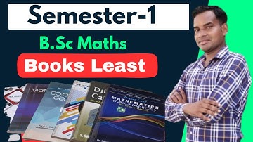 B.Sc Maths Semester 1 Books Least | BSc Semester 1 Syllabus 2023 | BSc Maths Hons Syllabus