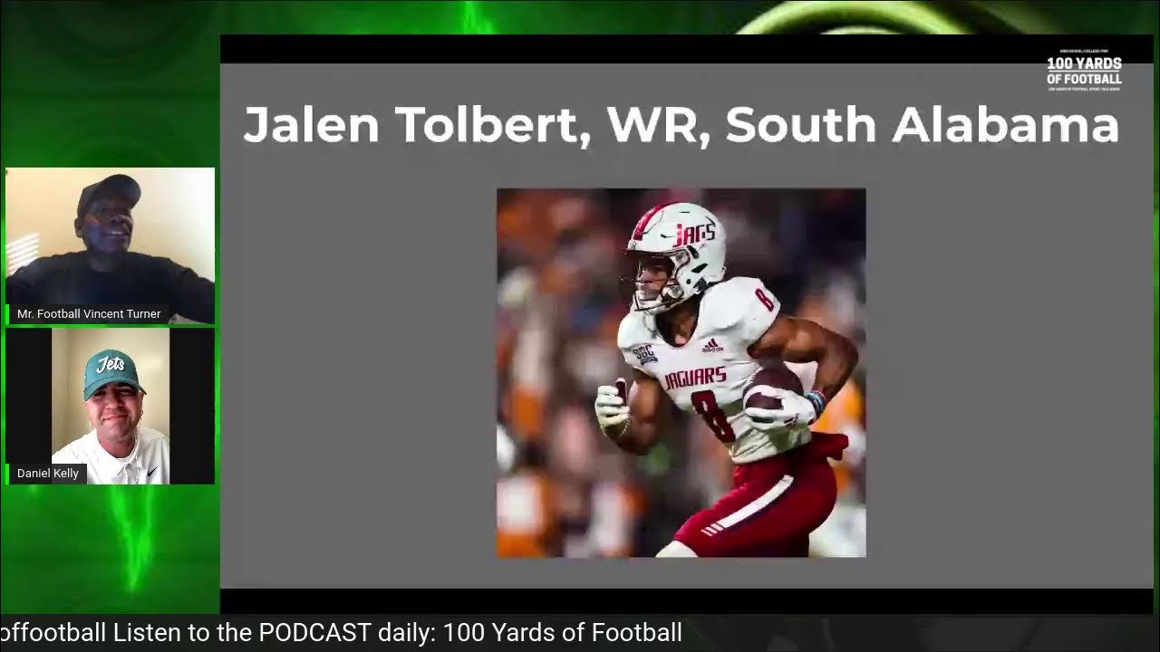 🏈 NFL Draft Prospect Jalen Tolbert, WR, South Alabama with Vincent