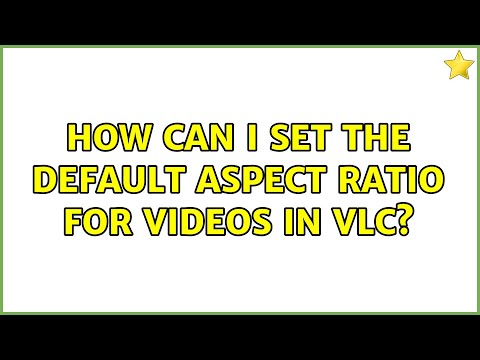How can I set the default aspect ratio for videos in VLC?