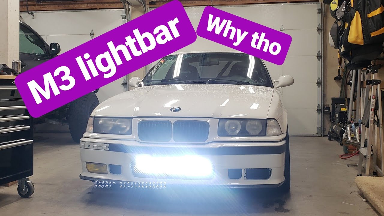 We put light bar the M3 - YouTube