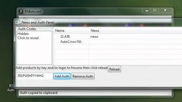 Official Rsbots.net Auth Generator 2011 January