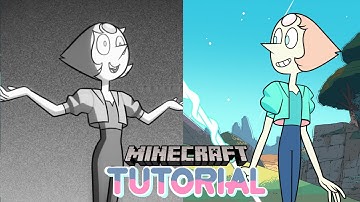 Minecraft Steven Universe Change Your Mind and Mind Controlled Pearl Statues Building Tutorial