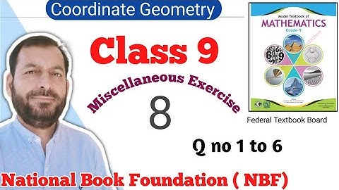 Class 9 Miscellaneous exercise 8 NBF Maths Review Ex 8 national book foundation  Coordinate Geometry