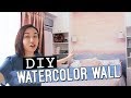 DIY Watercolor Wall // Beach Inspired // by Elle Uy