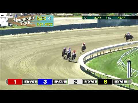 video thumbnail for MONMOUTH PARK 05-21-22 RACE 4