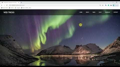 Create transparent navigation bar and menus with HTML and CSS