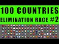 100 Countries Elimination Marble Race 2 in Algodoo \ Marble Race King
