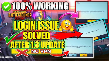PUBG MOBILE Login Problem After 1.3 Update solved🔥PLAY PUBG WITHOUT VPN AFTER UPDATE | Sholto