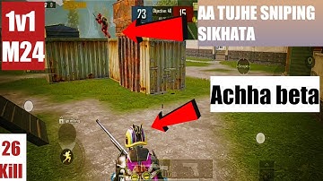 Superpro vs pro | 1v1 M24 Tdm Only | Challenge Accepted | Season 16 First Challenge |