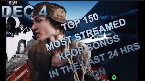 TOP 150 MOST STREAMED SONGS ON SPOTIFY IN THE LAST 24 HRS DEC 4