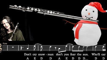 Sia -  Snowman  -  Play Along Flute Tutorial