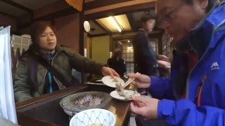 日本三景.天橋立.はしだて茶屋.烤魚縮時攝影(2016.01.04)