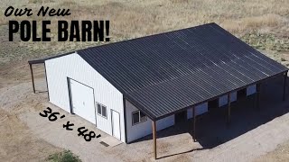 New Pole Barn Build in 26 Minutes | 36’ x 48’