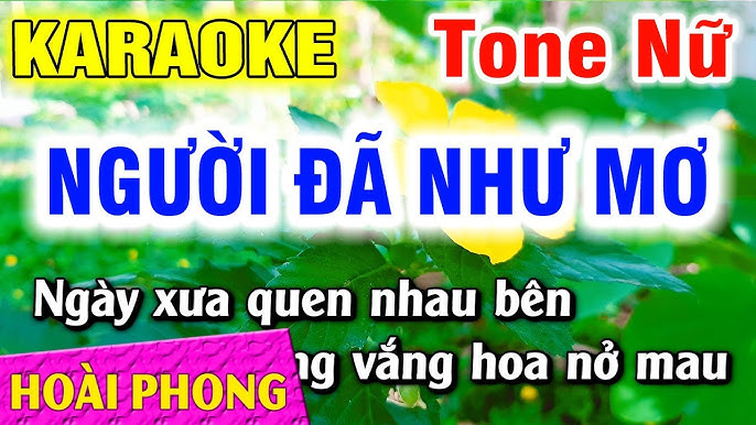 NGƯỜI ĐÃ NHƯ MƠ