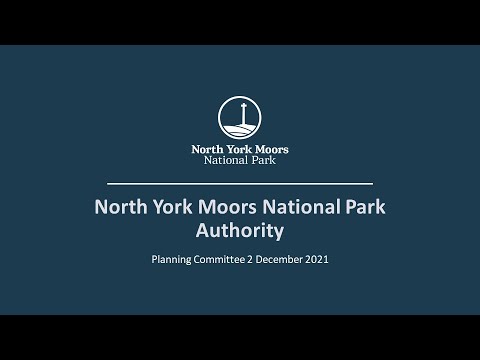 North York Moors National Park Authority Planning Committee Live Stream