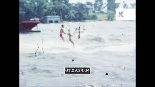 1950s USA, Water Skiing, Super 8 Home Movies