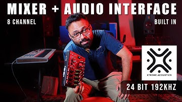 8-Channel Portable Mixer With Built-in Audio Interface for Studio & Live | Xtreme Acoustics