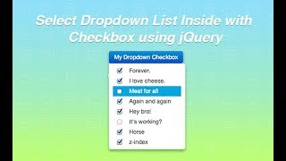 How to select dropdown list with Checkbox, Search Option, Select All Option,  Optgroup using jQuery