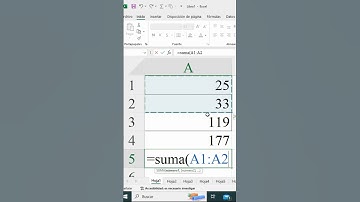 Sumar números en Excel  #excel