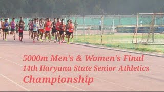 5000m Men's & Women's Final l 14th Haryana State Senior Athletics Championship Karnal Karan Stadium
