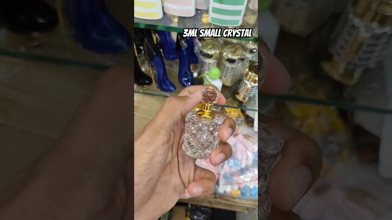 3ml Small Fancy Crystal Bottle | Imported Fancy Crystal Bottle | Imported Attar Bottle Wholesaler