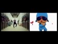 Pocoyo and PSY dance side by side - Gangnam Style
