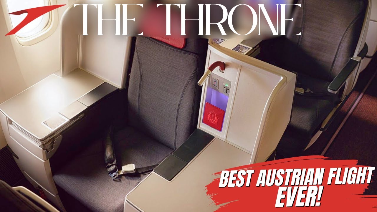 Austrian Airlines B777-200 GREAT Business Class flight! (Total experience) Bangkok-Vienna 4K