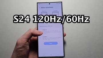 How to Change Refresh Rate 120Hz or 60Hz - Samsung Galaxy S24 Ultra