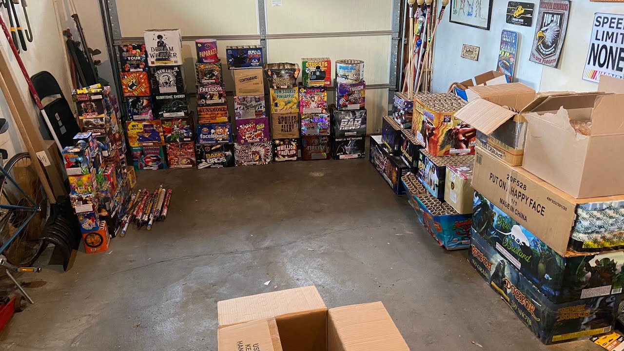 Firework Rockets Stash HUGE FIREWORK STASH!!! - YouTube