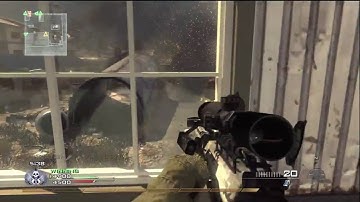 Call of Duty : Modern Warfare 2 - Barrett .50cal Gameplay @ Scrapyard with Commentary (HD)
