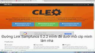 [#Cleo 0.3.7] Hướng dẫn cài đặt Cleo và Sampfuncs 5.2.2 - Không Crash