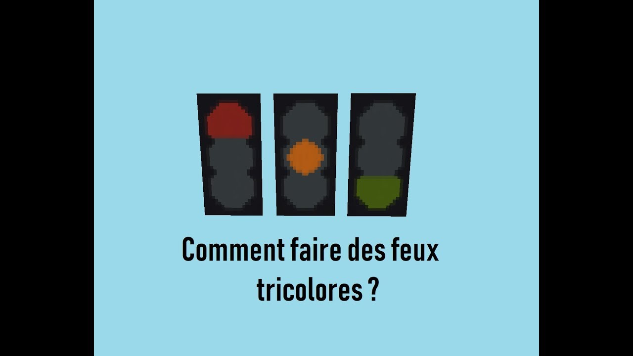 Comment Faire Des Feux Tricolores Sur Minecraft ? - YouTube