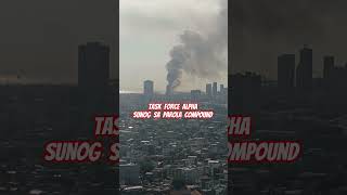 Sunog sa Parola Compound itinaas sa alert level Task Force Alpha #fire #firefighter #firetruck