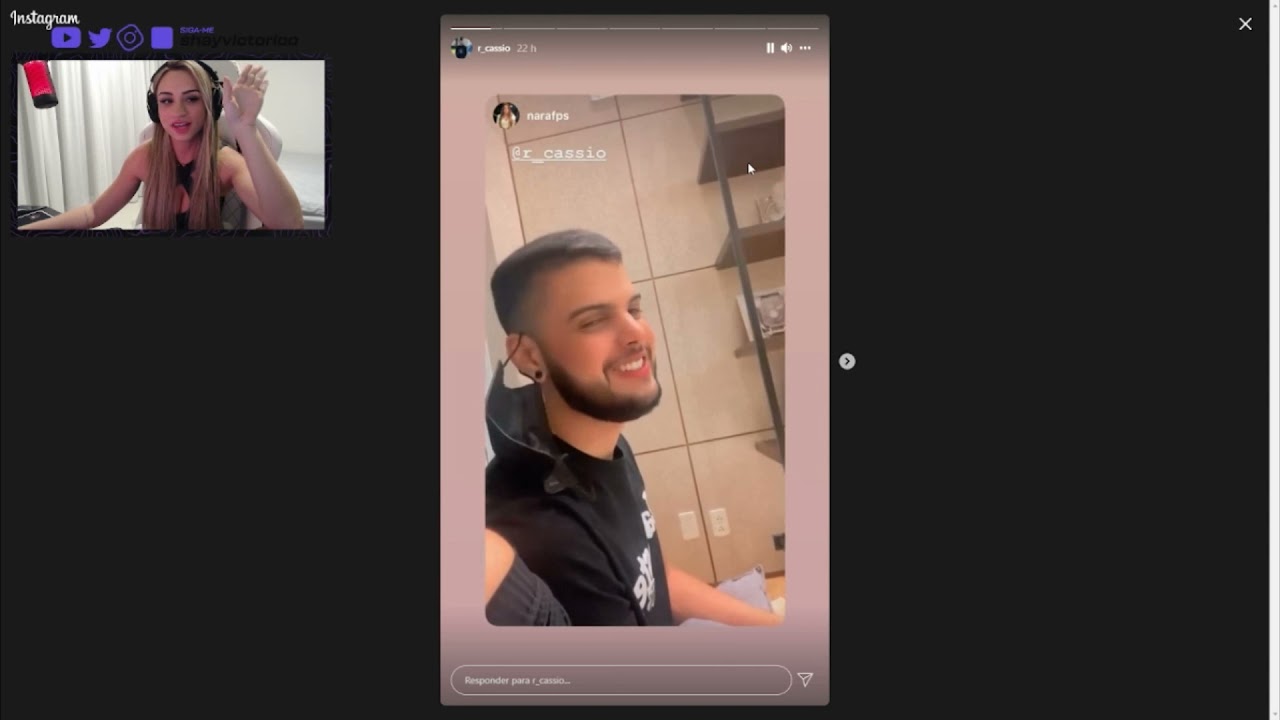 TIA SHAY DA FRANÇA, REAGINDO A STORY DO BOY E NARAFPS, SERÁ UM NOVO CASAL??!! E AI, VOCÊS SHIPAM?! 🥰