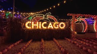 ITSY FPV flying night gaps in pumpkin patch