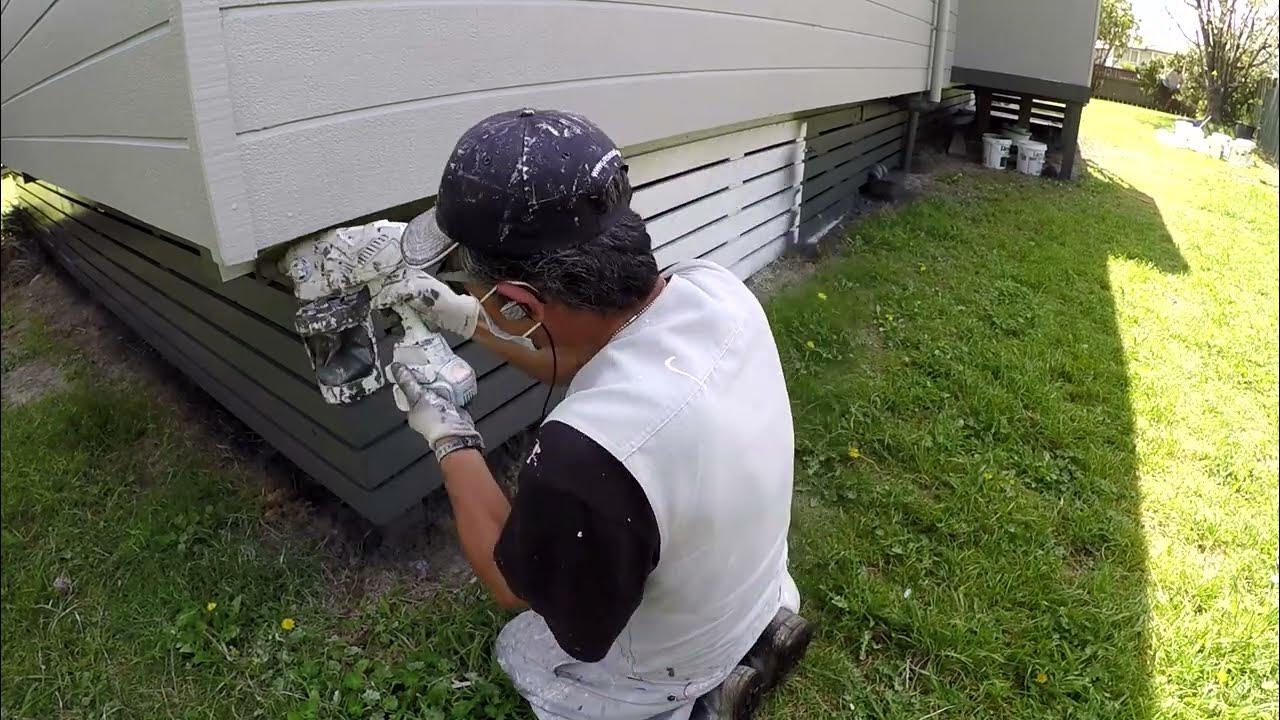 How to Paint the Exterior Foundation YouTube