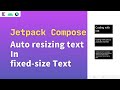 jetpack compose auto resizing text | android compose auto resizing text | compose auto resizing text