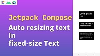 jetpack compose auto resizing text | android compose auto resizing text | compose auto resizing text