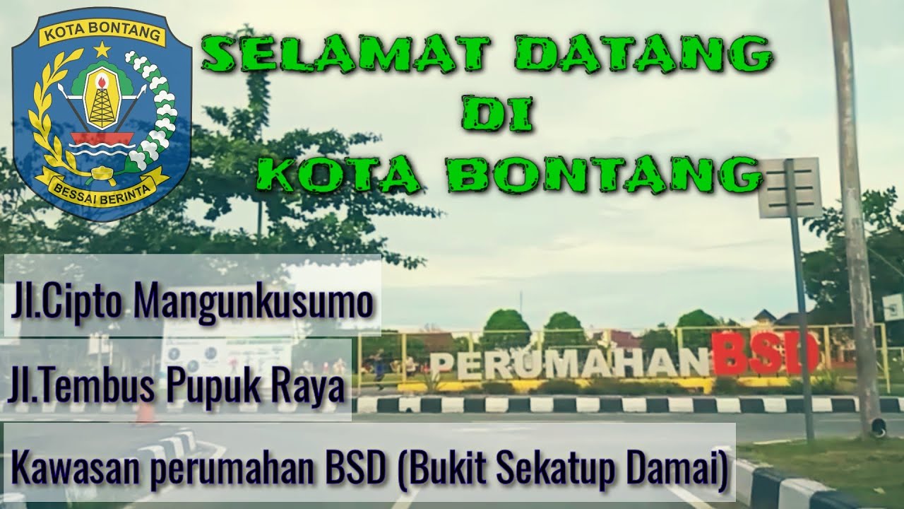KOTA BONTANG | Jl.tembus Pupuk raya | Jl.Cipto Mangunkusumo | Perumahan BSD | wisata Mangrove.