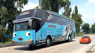 Wow Wadidaw Ada Truk Kontainer Besar, Truk Tangki, Bus Telolet Basuri Mirip Tayo Dan Teman Temannya