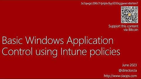 Using Windows Application Control via an Intune template