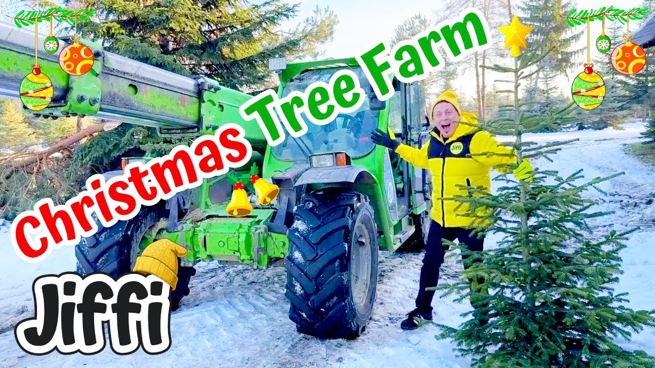 Christmas Tree Farm Adventure! 🎄Tractors & Fun with Jiffi
