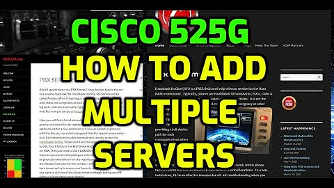 CISCO 525G-Multiple Servers - Hamshack Hotline Server and KE8LCM Server