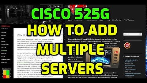 CISCO 525G-Multiple Servers - Hamshack Hotline Server and KE8LCM Server